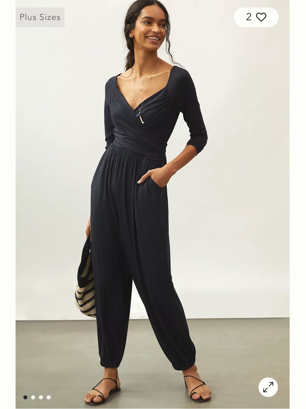 Daily Practice by Anthropologie Ruffled Lounge Jumpsuit black size XS